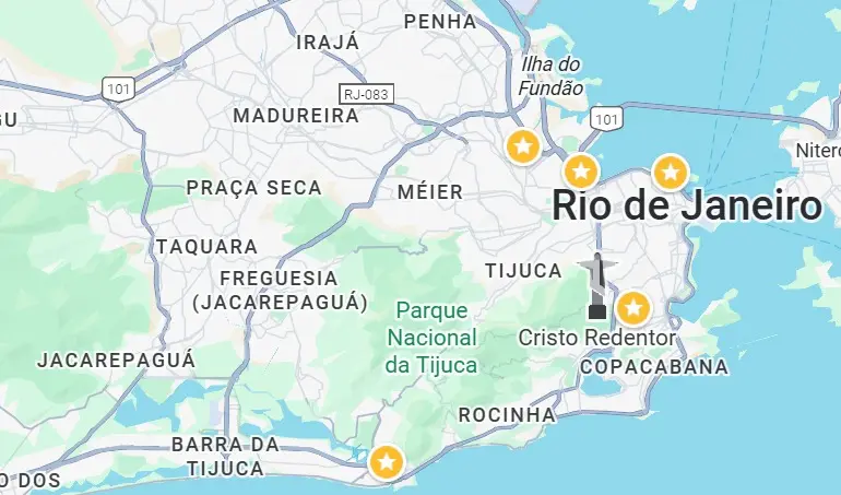 Mapa Rio de Janeiro Nexus Marketing